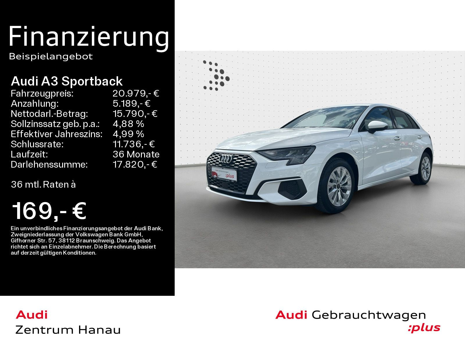 Audi A3 Sportback 40 TFSI e S tronic - Samsaru's Car Outlet