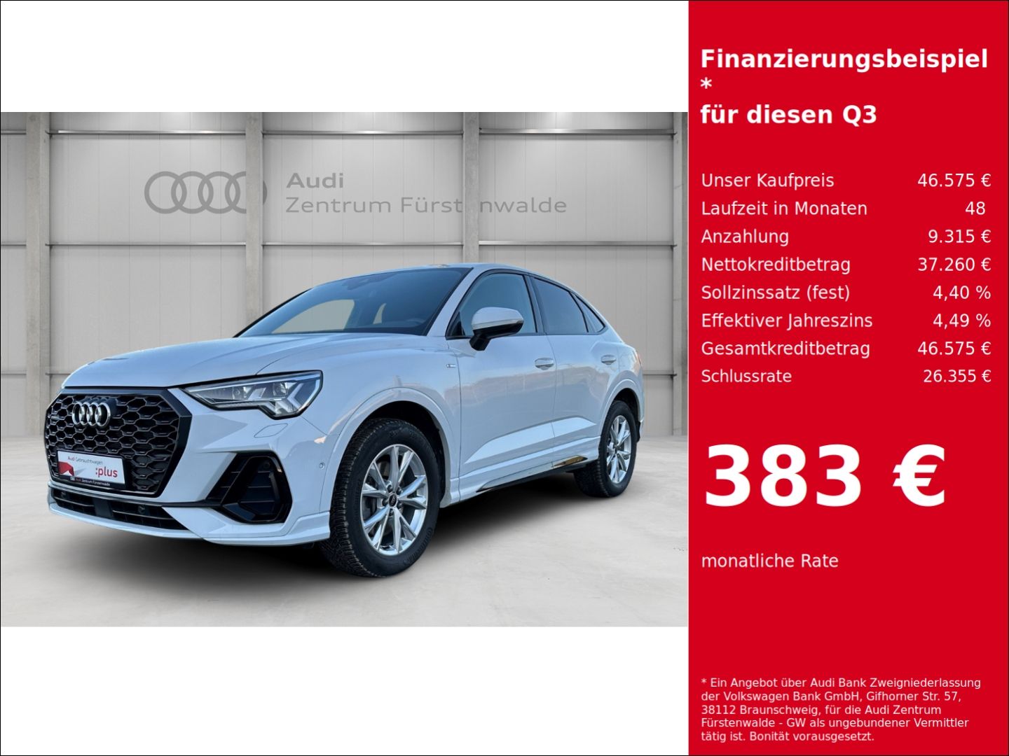 Audi Q3 Sportback 45 TFSI quattro S line - Samsaru's Car Outlet