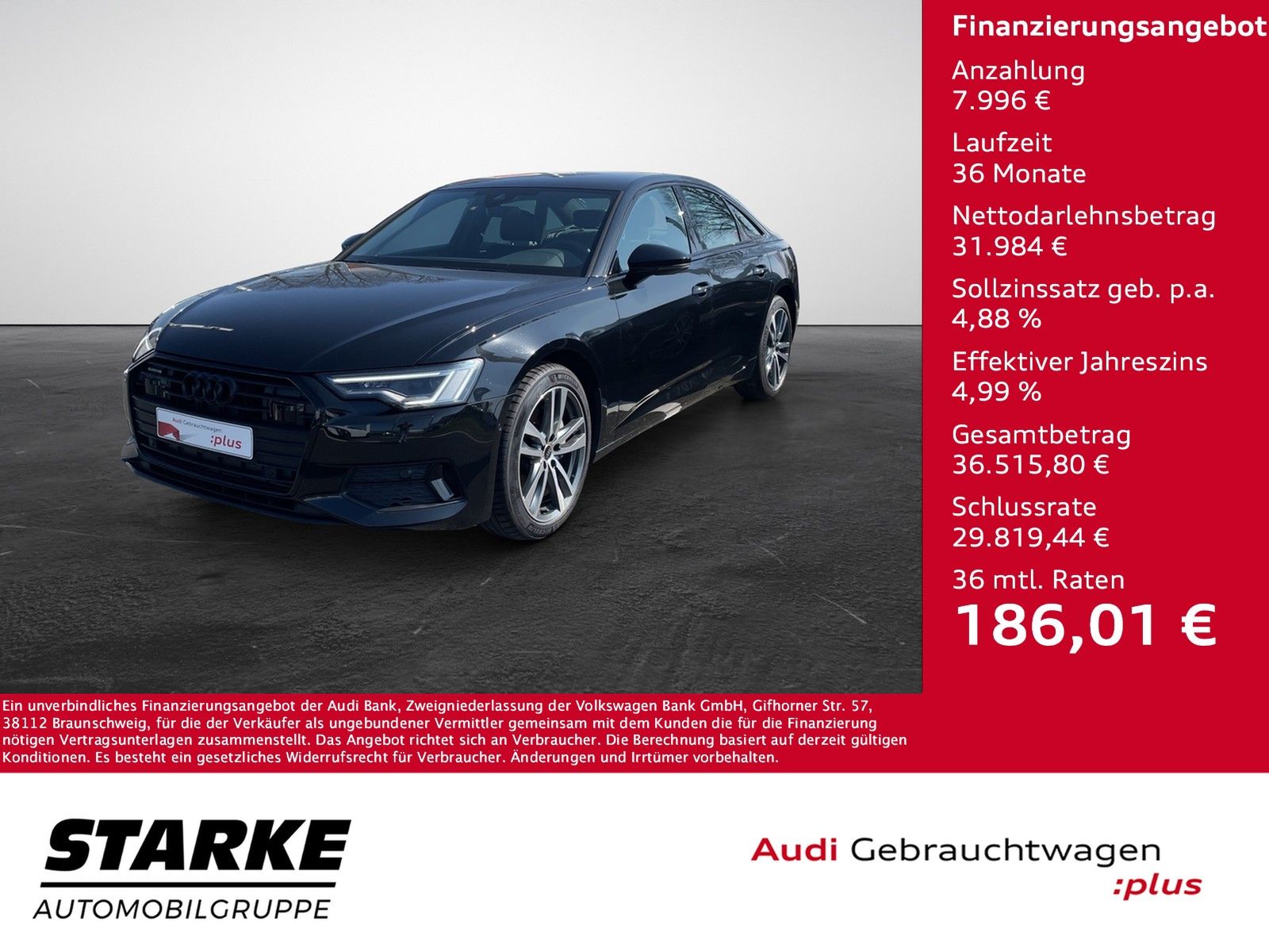 Audi A6 Limousine 45 TFSI S tronic quattro advanced - Samsaru's Car Outlet