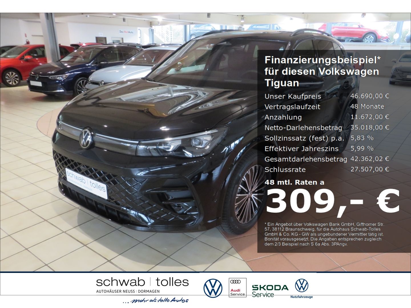 Volkswagen Tiguan R-Line 2.0TDI 7-DSG 4-Motion AHK DCC IQLI
