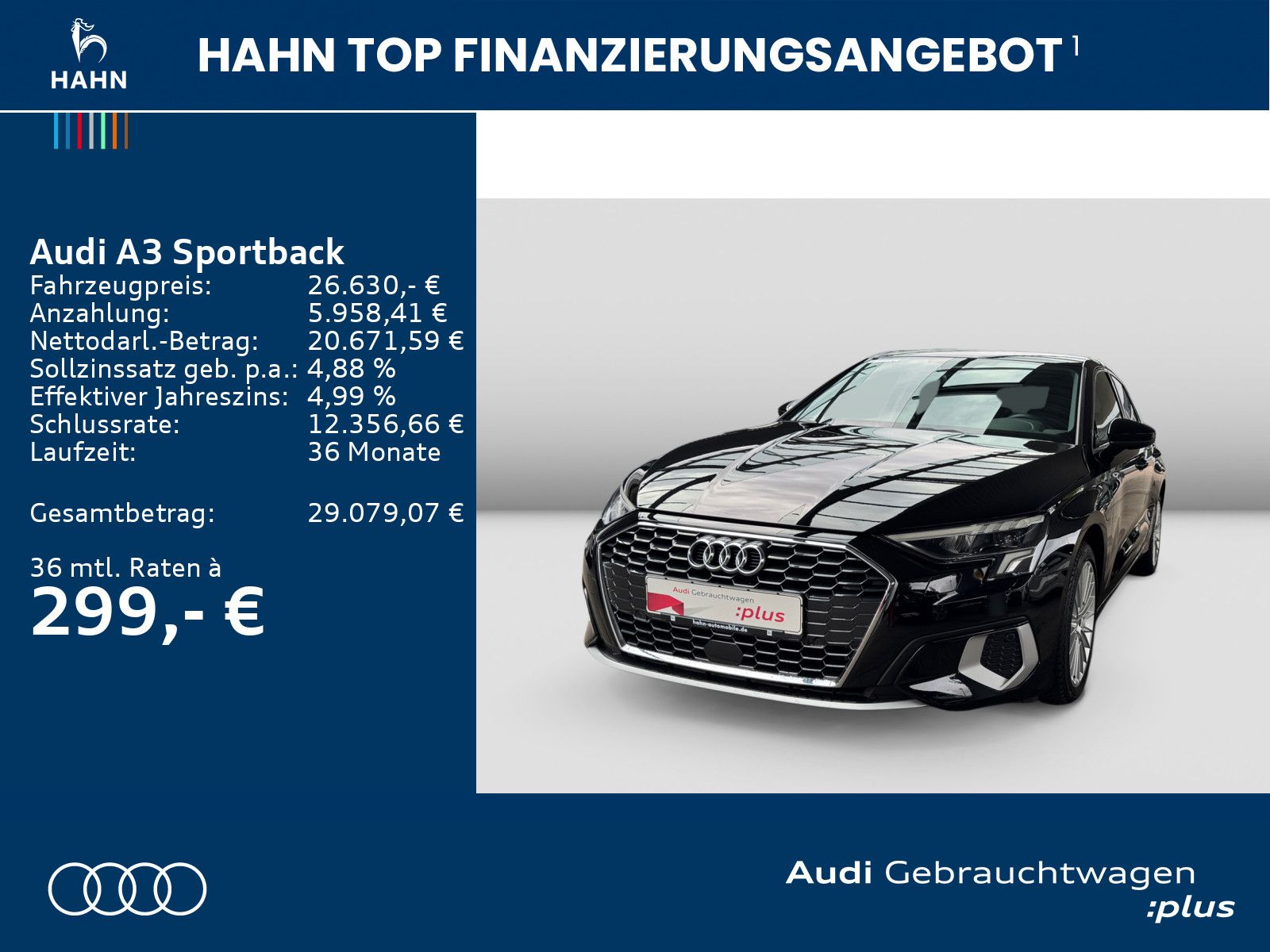 Audi A3 Sportback advanced 40TFSIe S-trc Virtual ACC