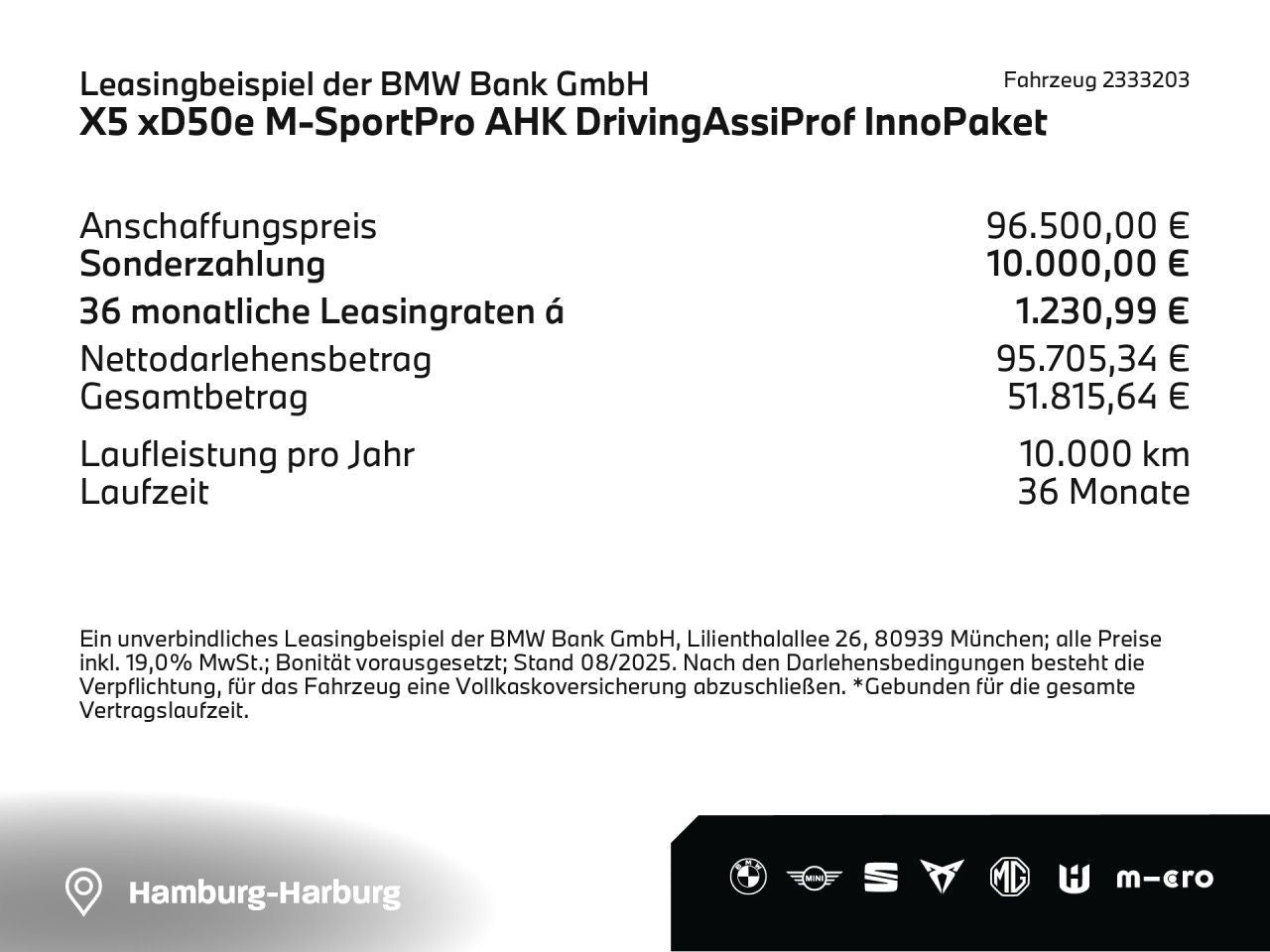 BMW X5 xD50e M-SportPro AHK DrivingAssiProf Navi LED