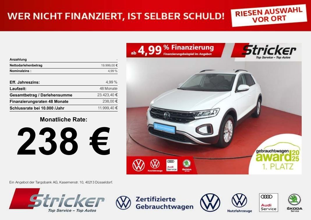 Volkswagen T-ROC Life 1.0TSI - Samsaru's Car Outlet