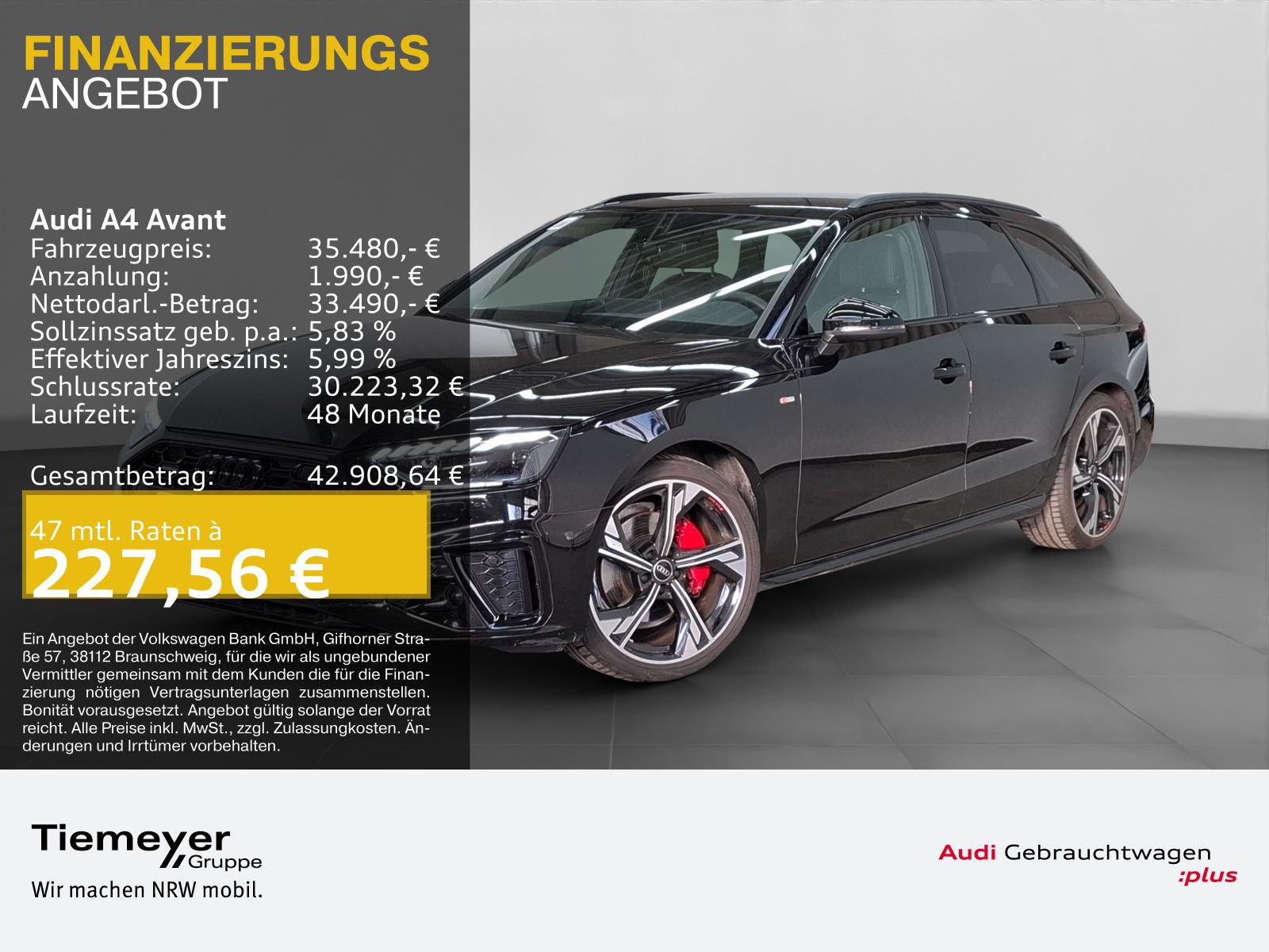 Audi A4 Avant 40 TFSI Q 2x S LINE AHK LM19 MATRIX-LED