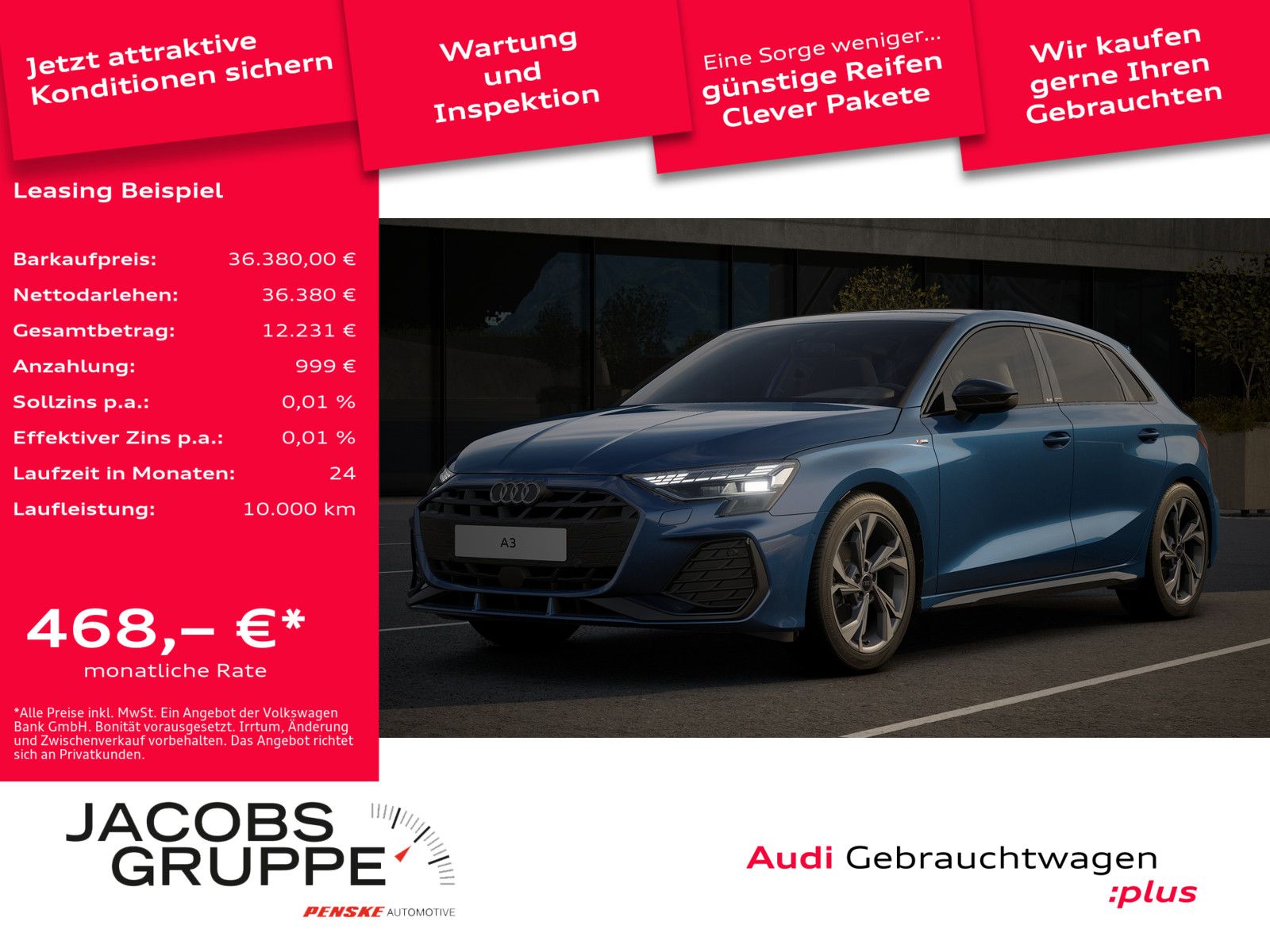 Audi A3 Sportback 30 TFSI S line - Samsaru's Car Outlet