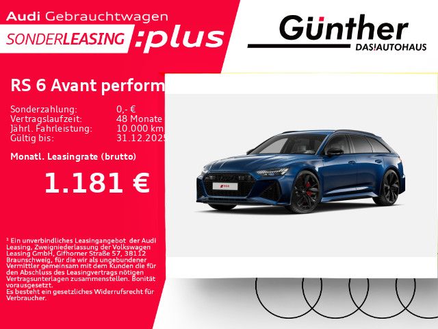Audi RS6 Avant PERFORMANCE+WINTERRÄD+INDIVID.SITZ+AHK