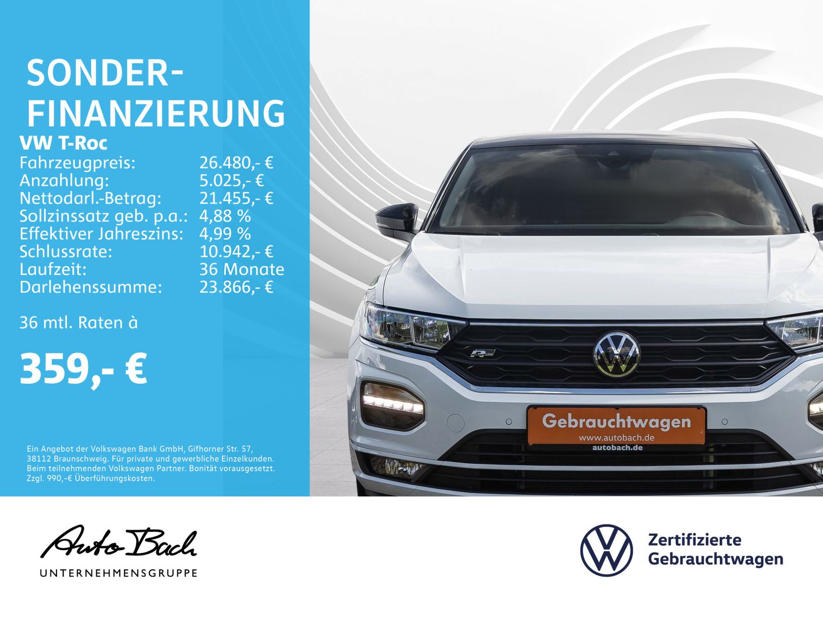Volkswagen T-Roc 1.5 TSI Sport DSG - Samsaru's Car Outlet