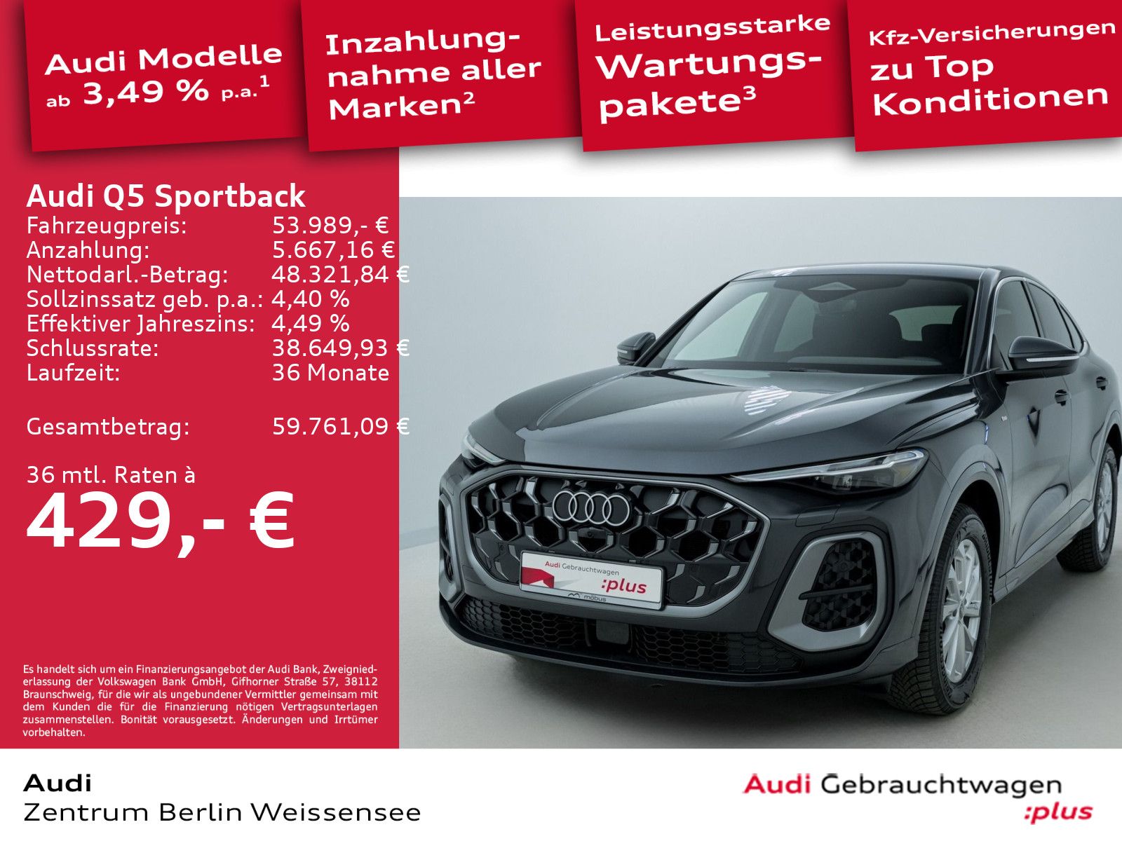 Audi Q5 Sportback TFSI 150 kW S-TRO*S-LINE*MATRIX*AHK