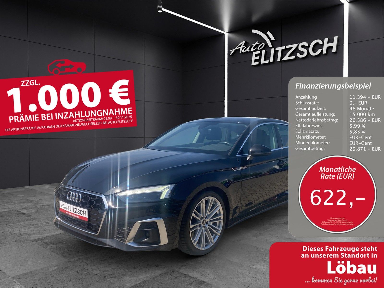 Audi A5 Sportback 50 TDI quattro S-line Matrix AHK Na