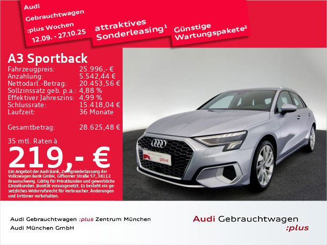 Audi A3 Sportback 35 TDI S tronic advanced Virtual/Na