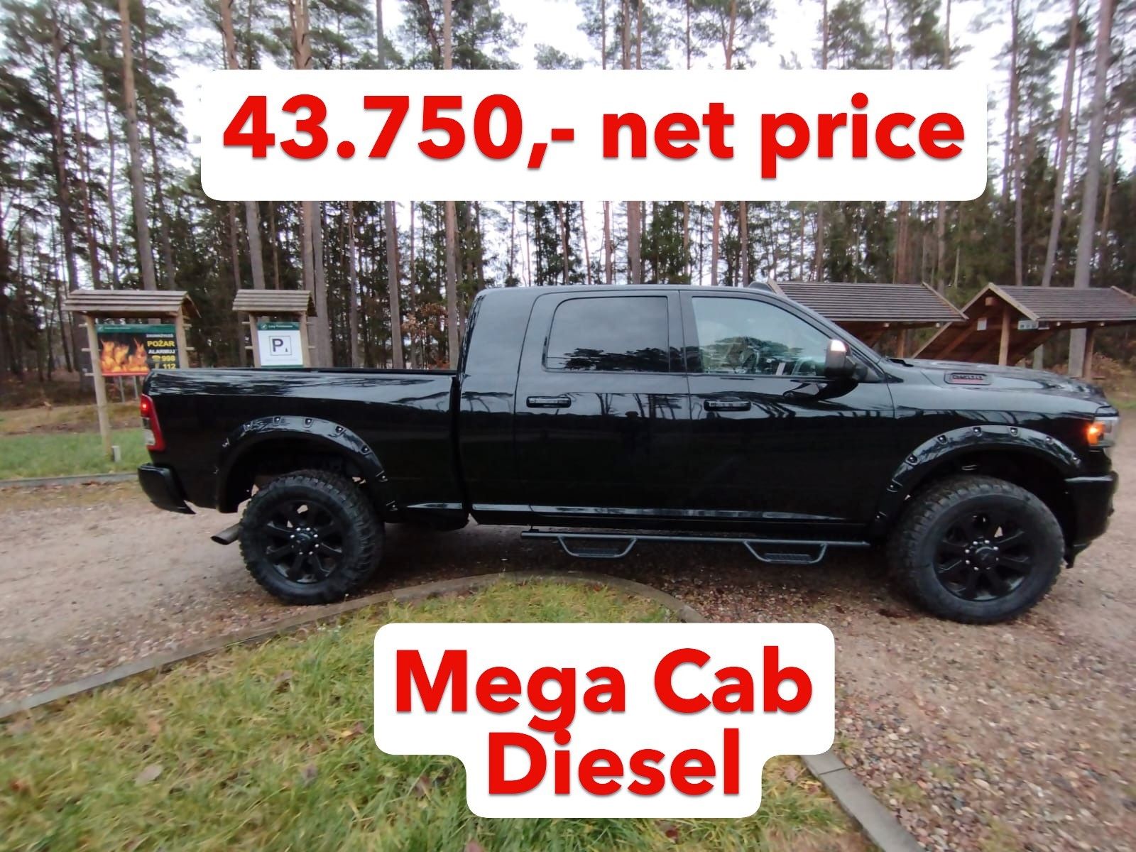 Dodge RAM 2500 MEGA CAB, 4X4, 6,7, 370KM LEDER