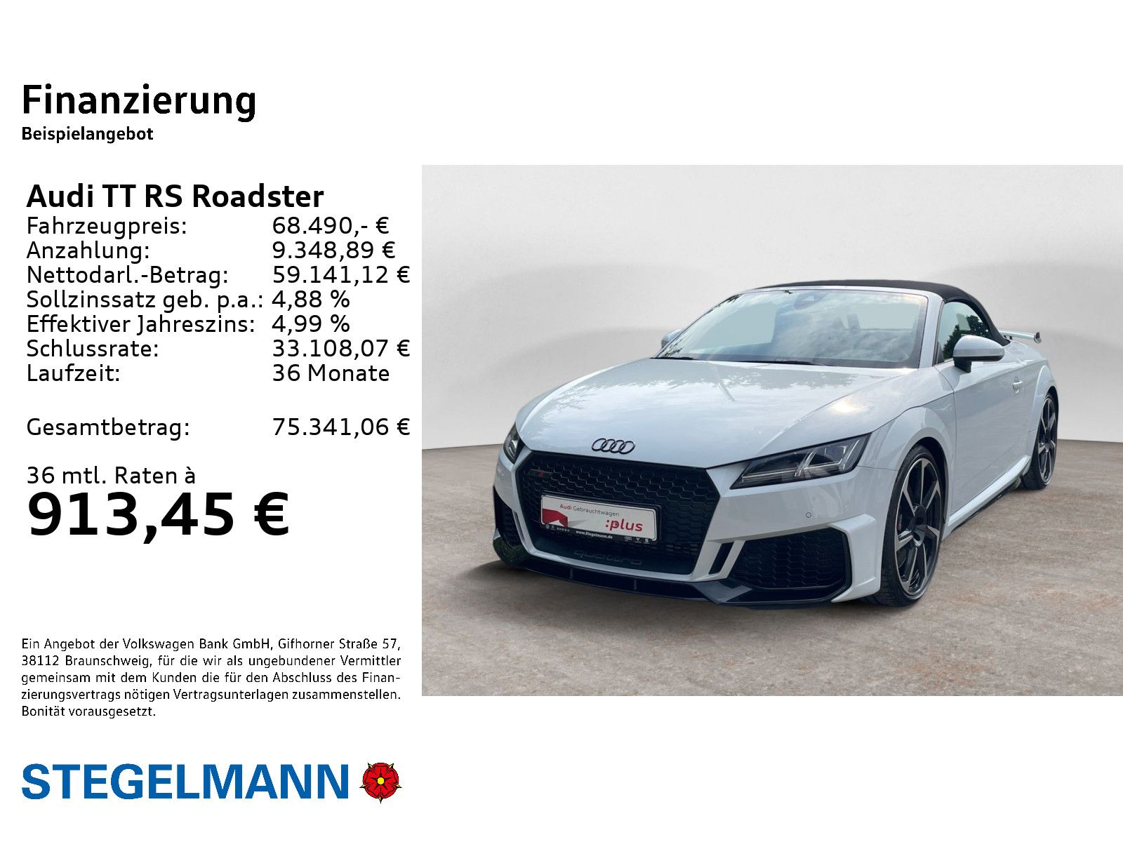 Audi TT RS Roadster Exclusive UPE 98t *RS Abgas*Kamer