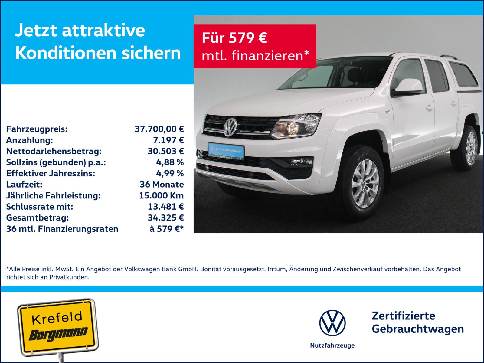 Volkswagen Amarok 4Motion 3.0 TDI Comfortline AHK PDC KLIMA