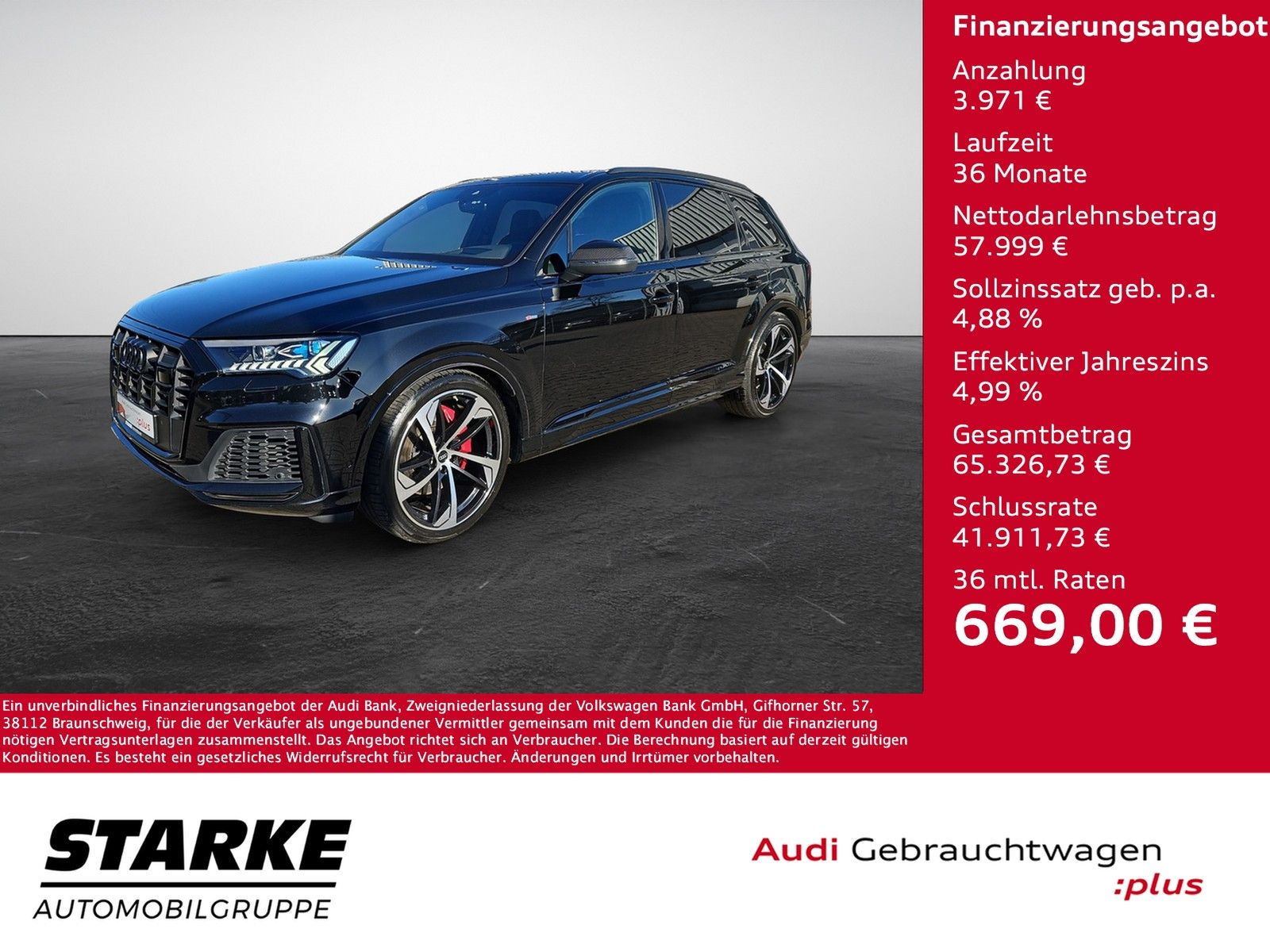 Audi Q7 55 TFSI tiptronic quattro S line NaviPlus Mat