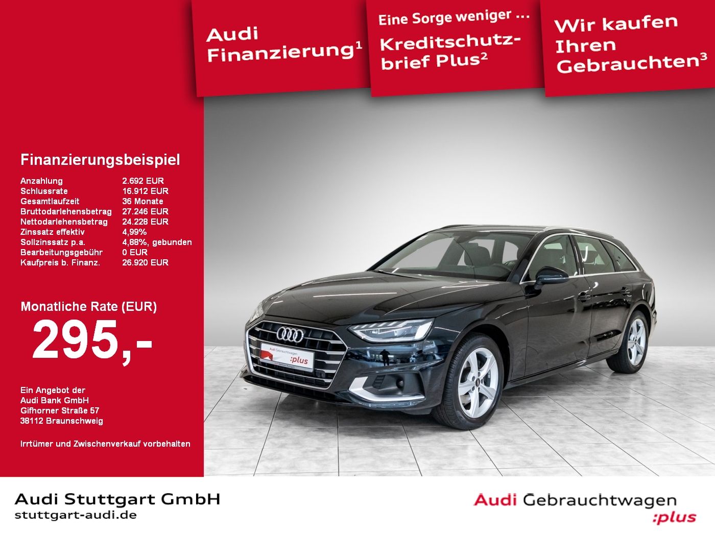 Audi A4 Avant 35 TFSI advanced S line - Samsaru's Car Outlet