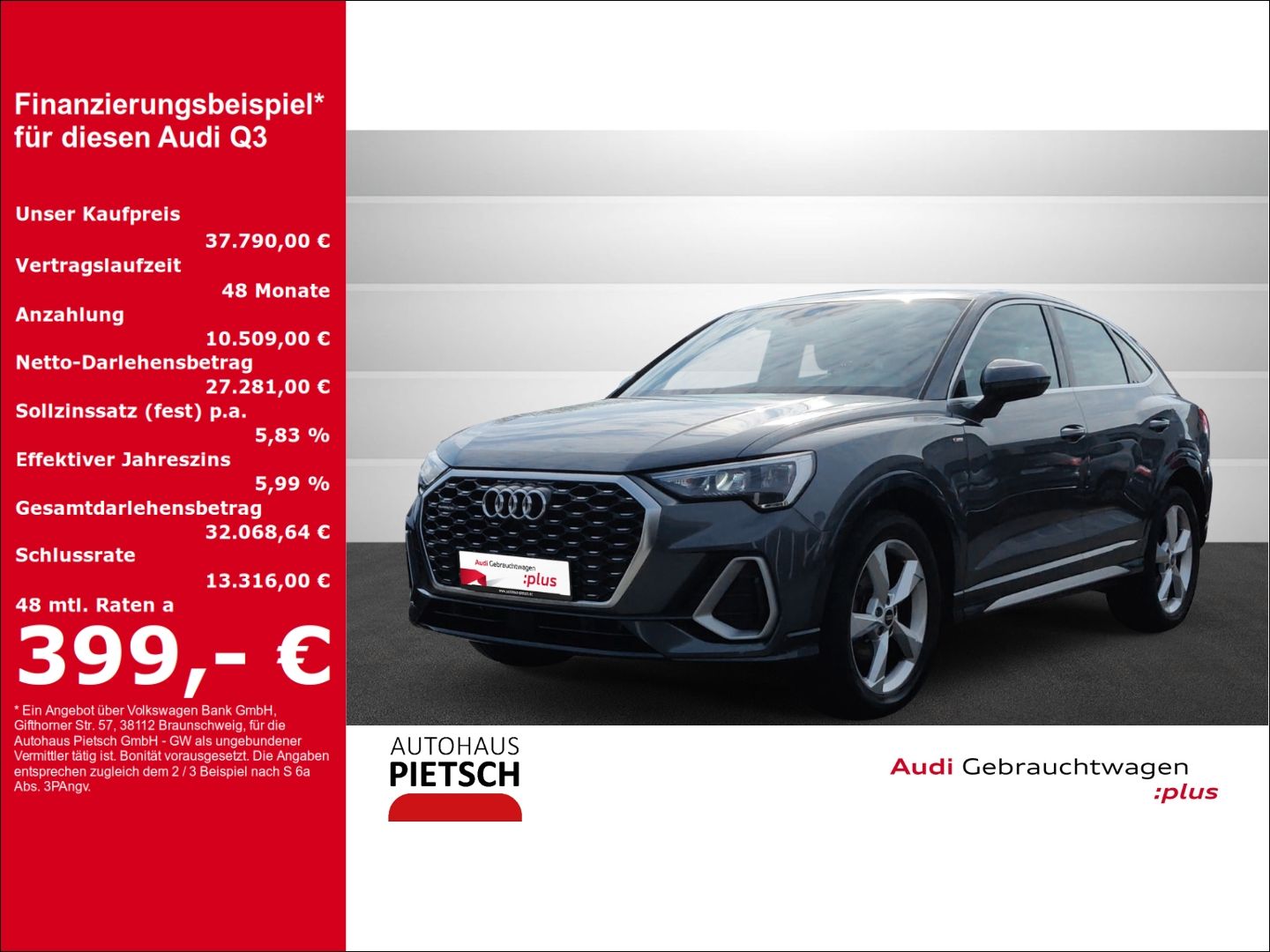 Audi Q3 Sportback 35 TDI quattro S line - Samsaru's Car Outlet