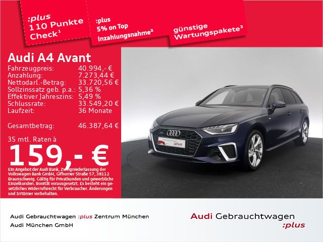 Audi A4 Avant 40 TFSI qu. S tronic S line StdHzg/Pano