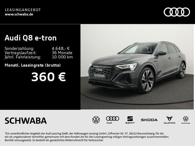 Audi Q8 e-tron 50 quattro 2x S line*Opt.schw*PANO*AHK