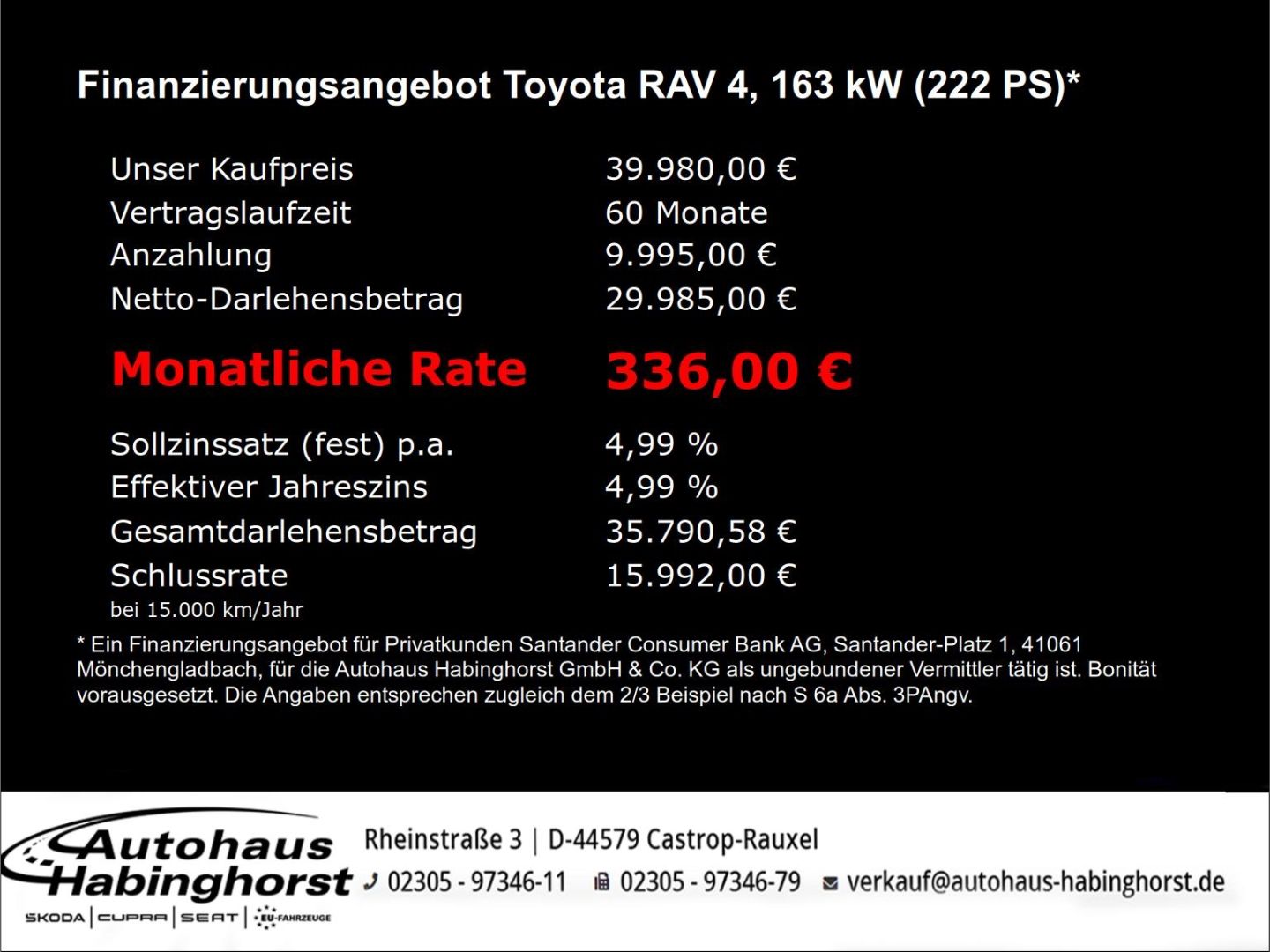 Toyota RAV 4 2.5 Hybrid CVT 4x4 Active Navi LED PDC e.H