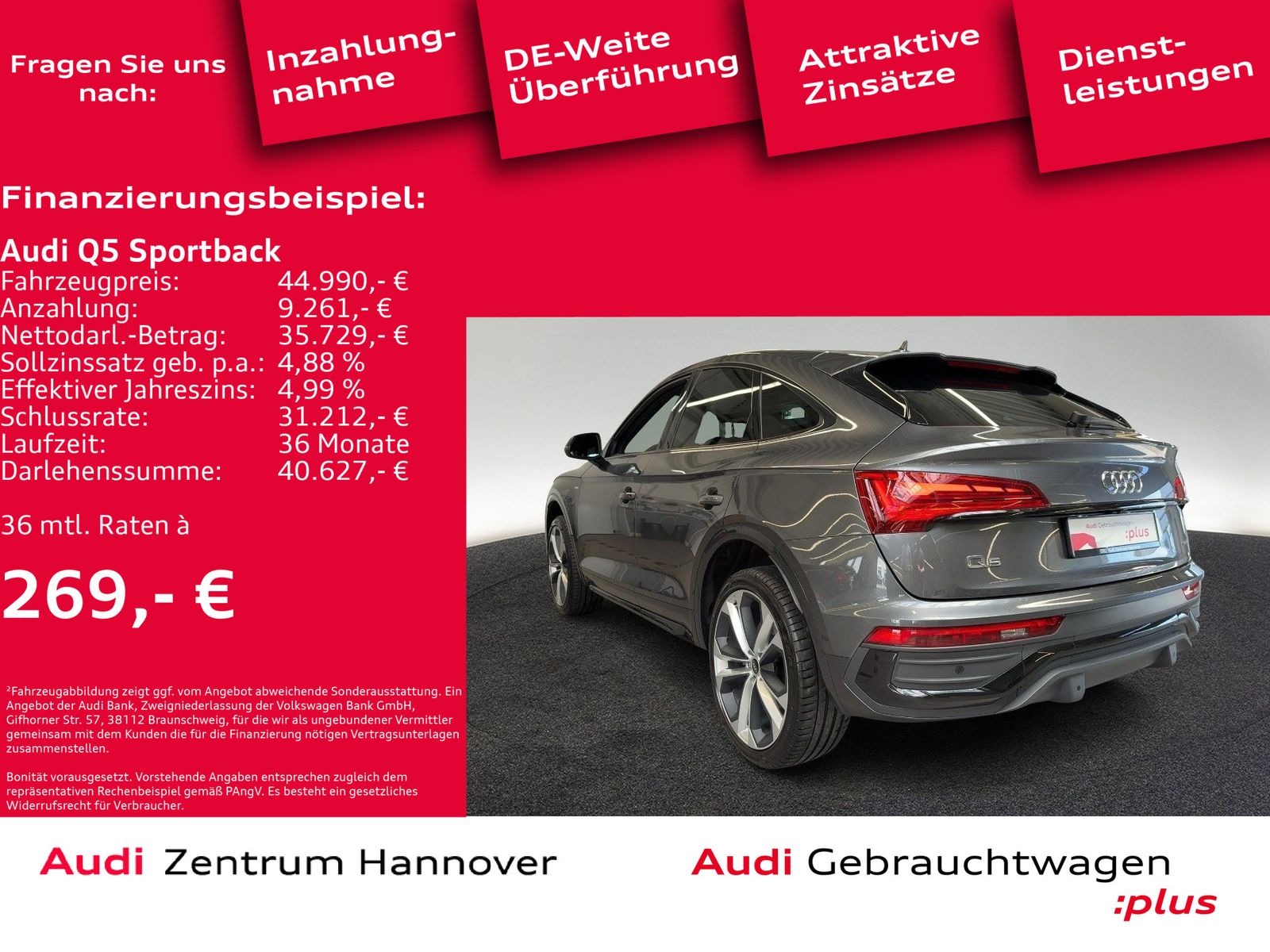 Audi Q5 Sportback 40 TDI qu. S line - Samsaru's Car Outlet