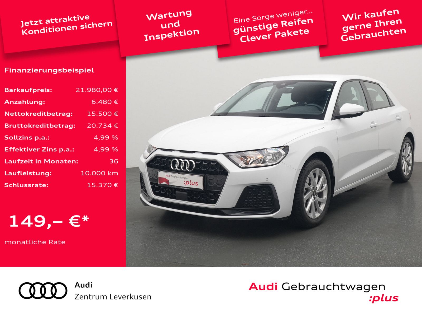 Audi A1 Sportback advanced S-TRON VIRT KAM PORT NAVI