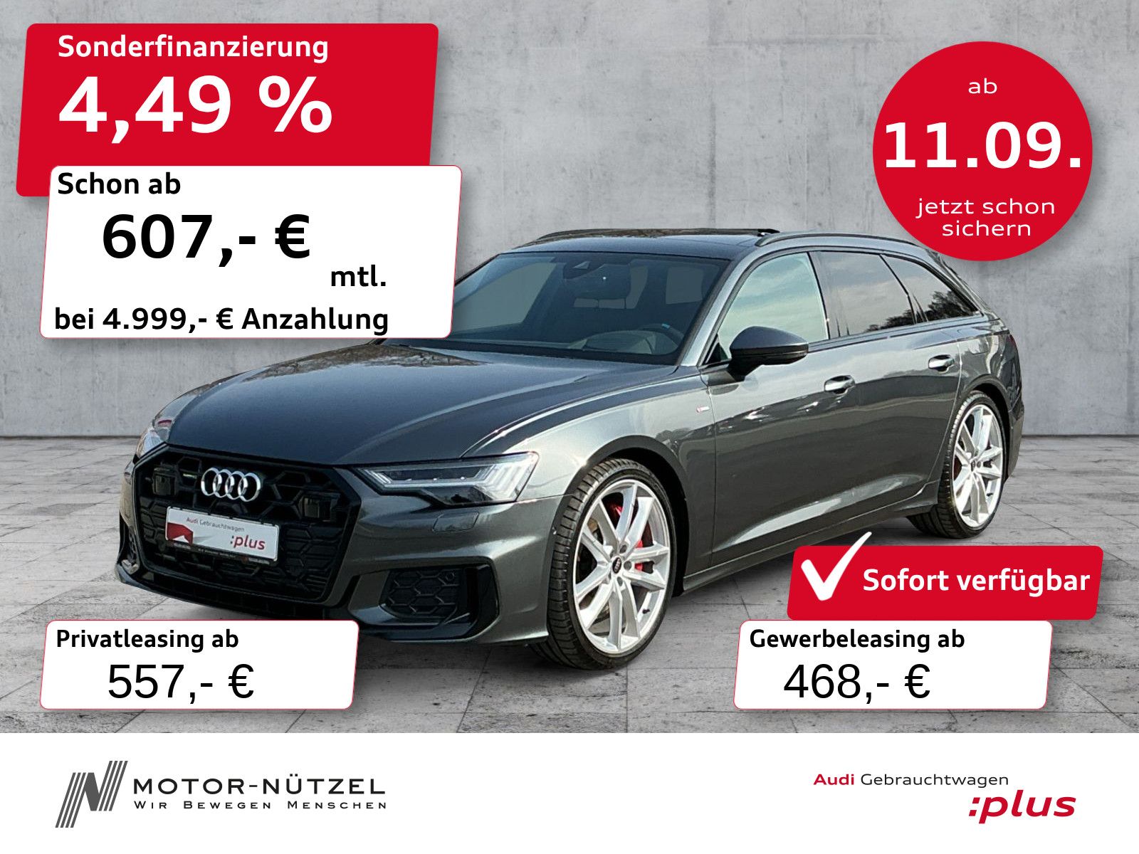 Audi A6 Avant 55 TFSI e QU S-LINE HuD+AHK+PANO+360°