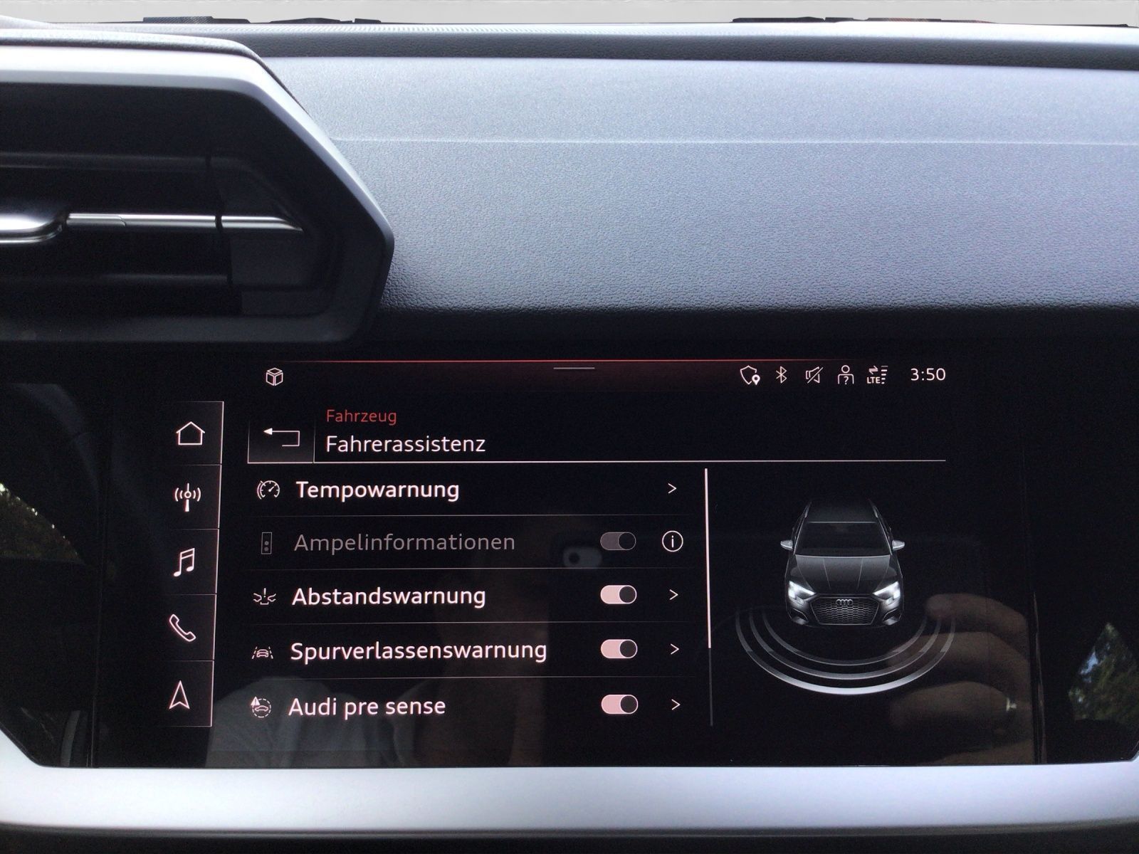 Audi A3 Sportback 40 TFSIe LM17 SPORTSITZE INTERFACE