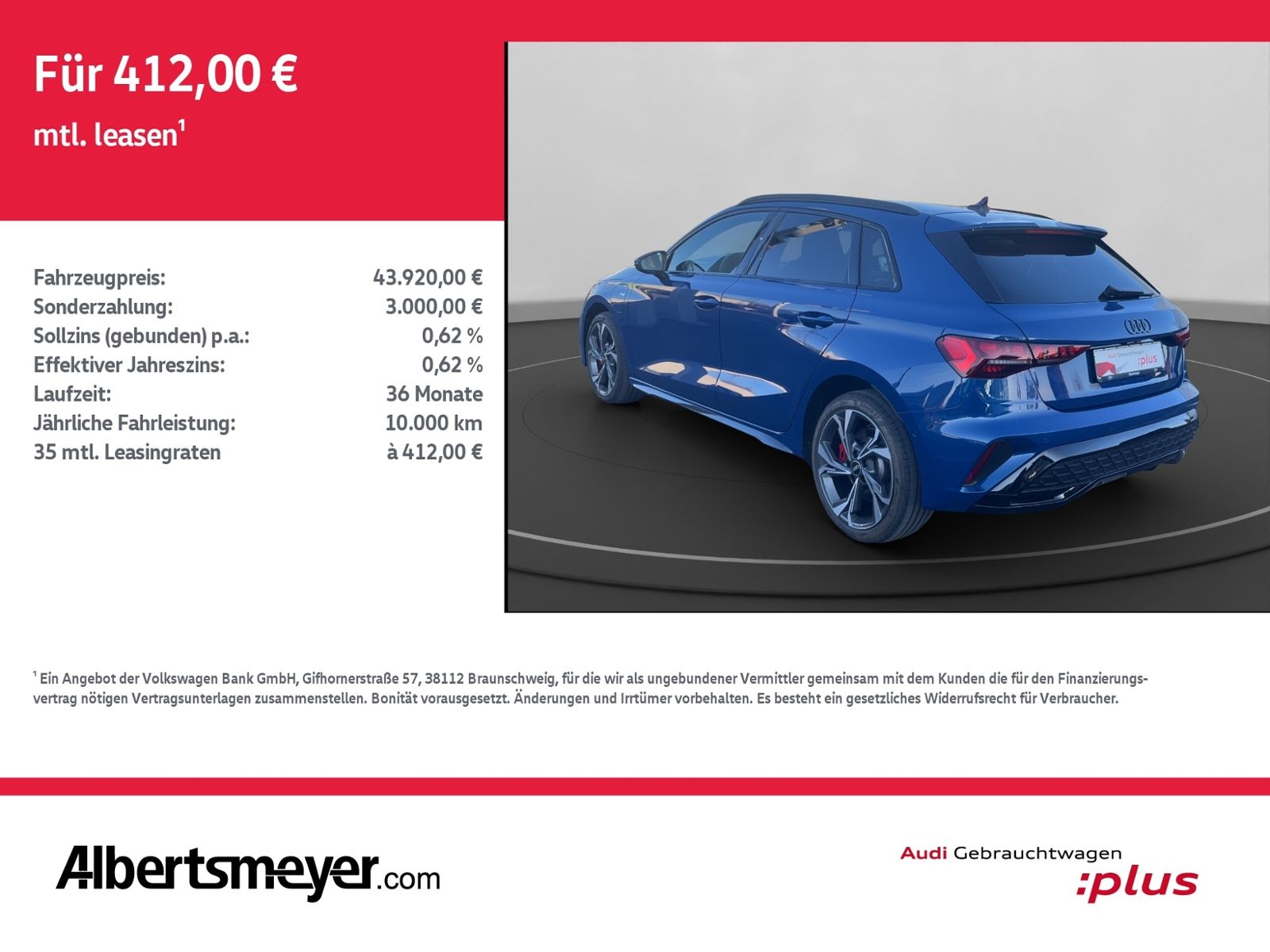 Audi A3 Sportback 45 TFSI e S-LINE+AHK+NAVI+MATRIX