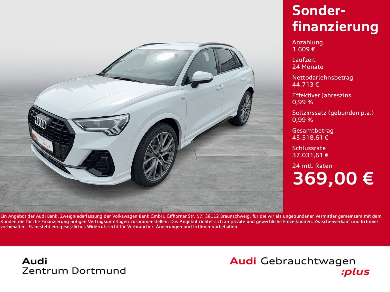 Audi Q3 40 quattro S LINE STANDHZ. AHK 360°CAM LM20