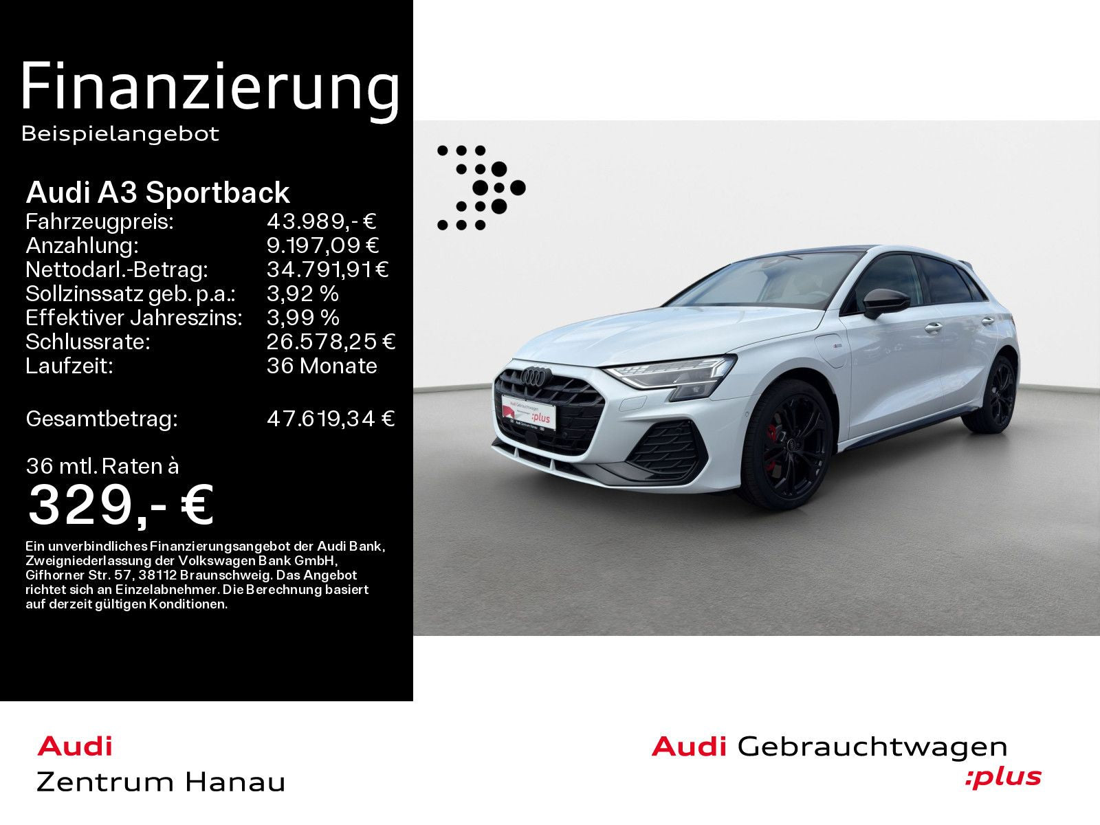 Audi A3 Sportback 45 TFSIe S-LINE*NAVI-PLUS*LED*KAMER