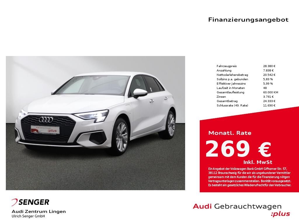 Audi A3 Sportback 40 TFSI e S tronic MMI Matrix B&O