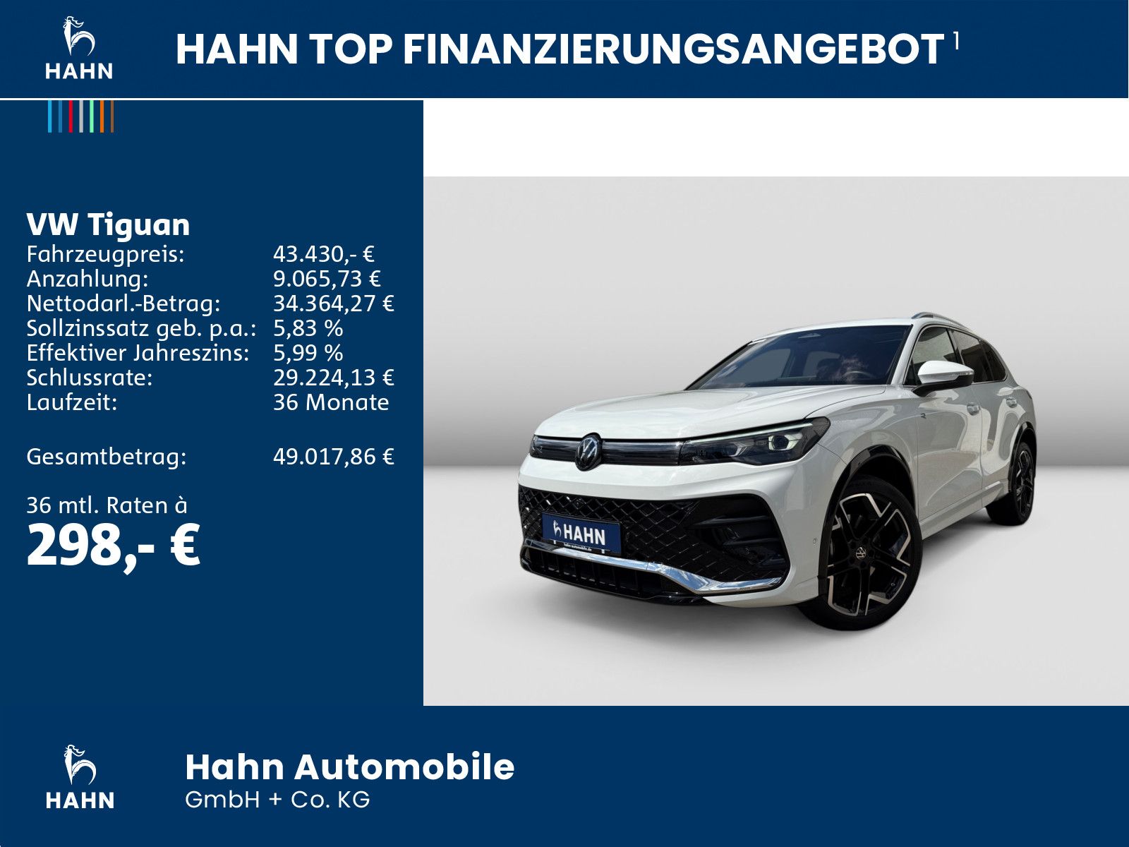Volkswagen Tiguan 2.0TDI DSG 4Mo R-Line Standhz Pano Leder