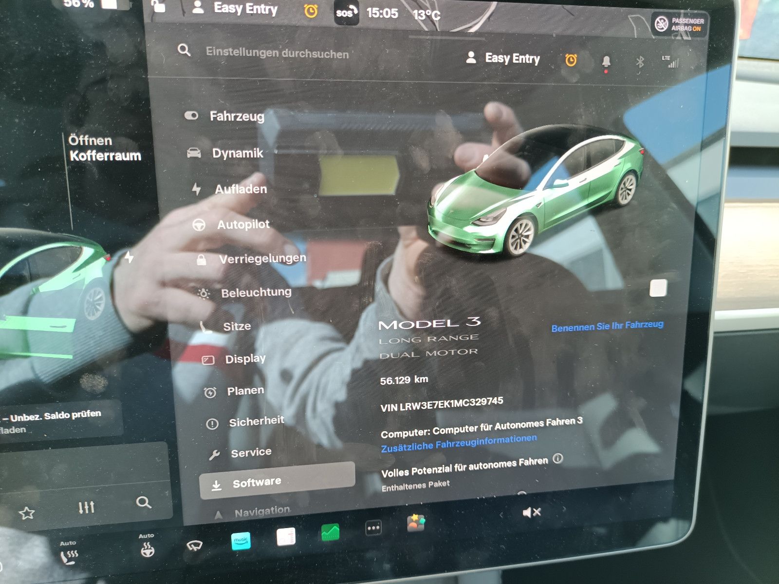 Tesla Model 3 Long Range AWD *1Hd*FSD*AHK*19"*SoH93%