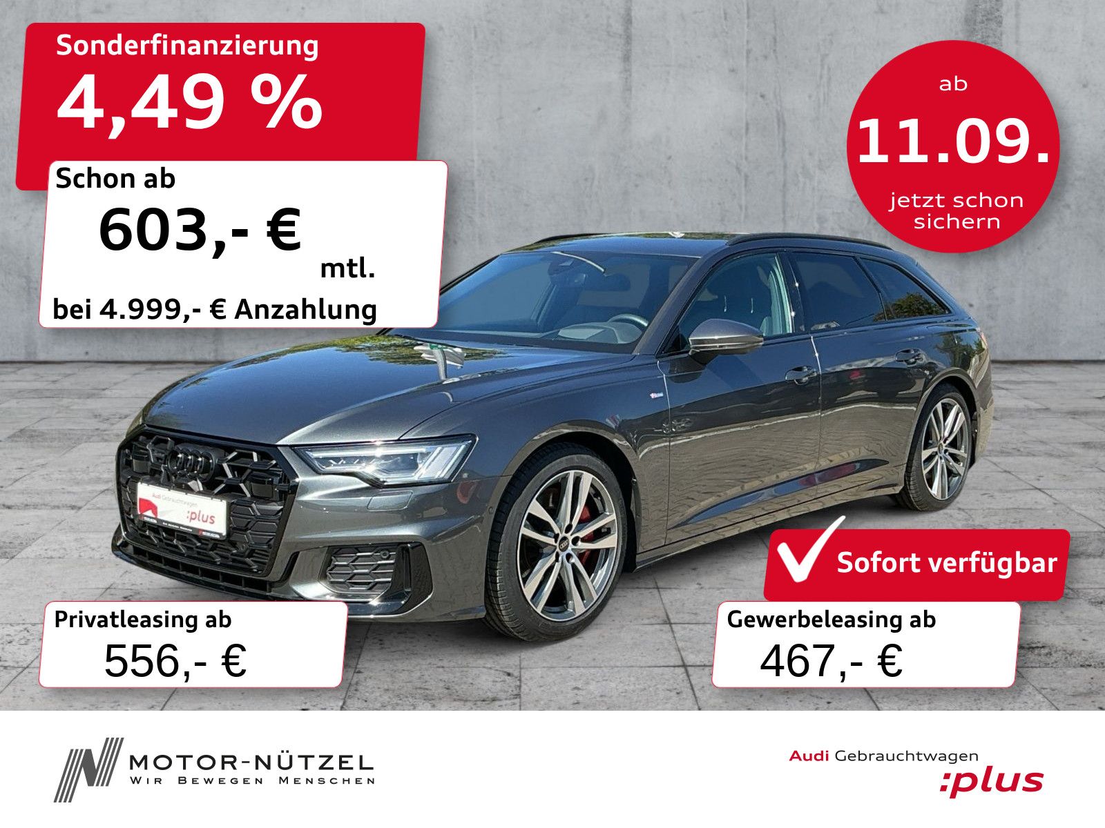 Audi A6 Avant 55 TFSI e QU S-LINE MATRIX+HuD+ACC+AHK