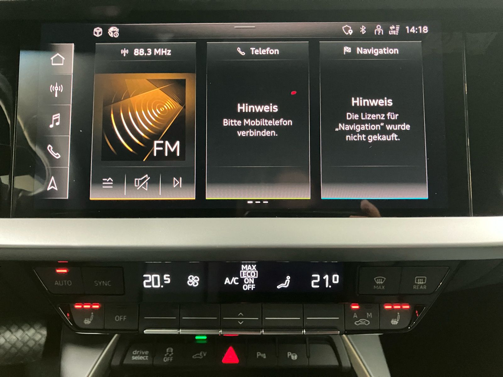Audi A3 Sportback 40 TFSIe advanced Virtual Carplay S