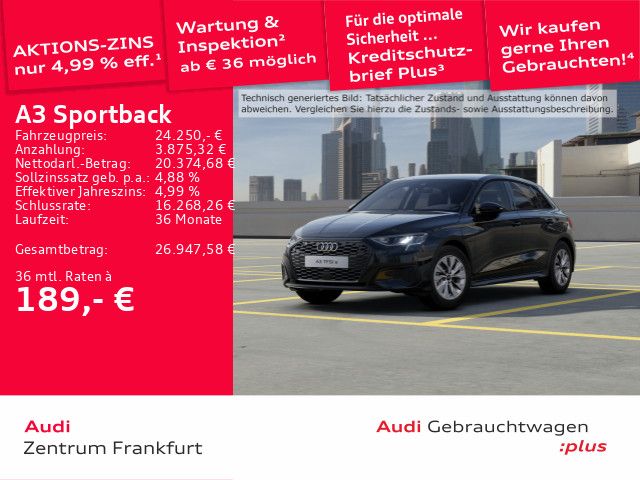Audi A3 Sportback 40 TFSI e S tronic