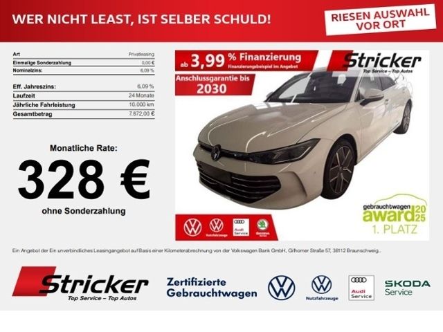 Volkswagen Passat Variant Elegance 2.0TDI 4M 328,-ohne Anza