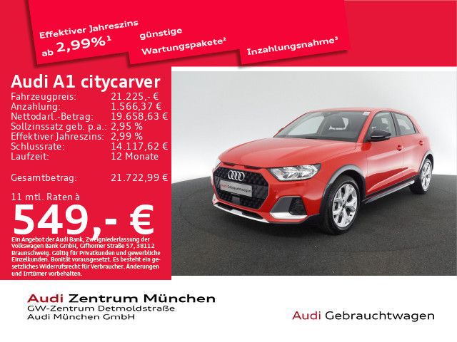 Audi A1 citycarver 30 TFSI S tronic Virtual/PDC+/Sitz