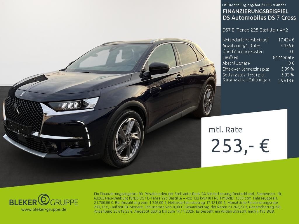 DS Automobiles DS7 Crossback DS7 E-Tense 225 Bastille + 4x2