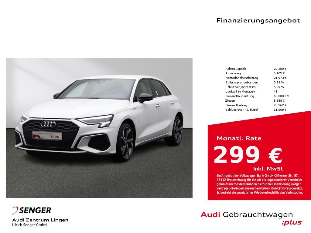 Audi A3 Sportback 45 TFSI e S line S tronic MMI LED