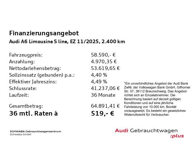 Audi A6 Limousine TDI quattro 2x S line *360*AHK*NAVI