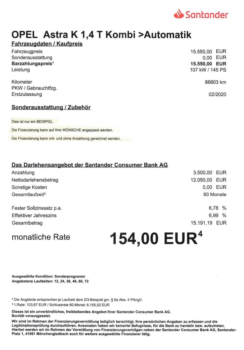 Opel Astra K Sports Tourer 1.4 T - Samsaru's Car Outlet