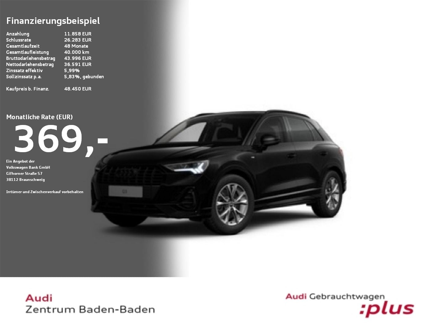 Audi Q3 40 TDI quattro S line - Samsaru's Car Outlet