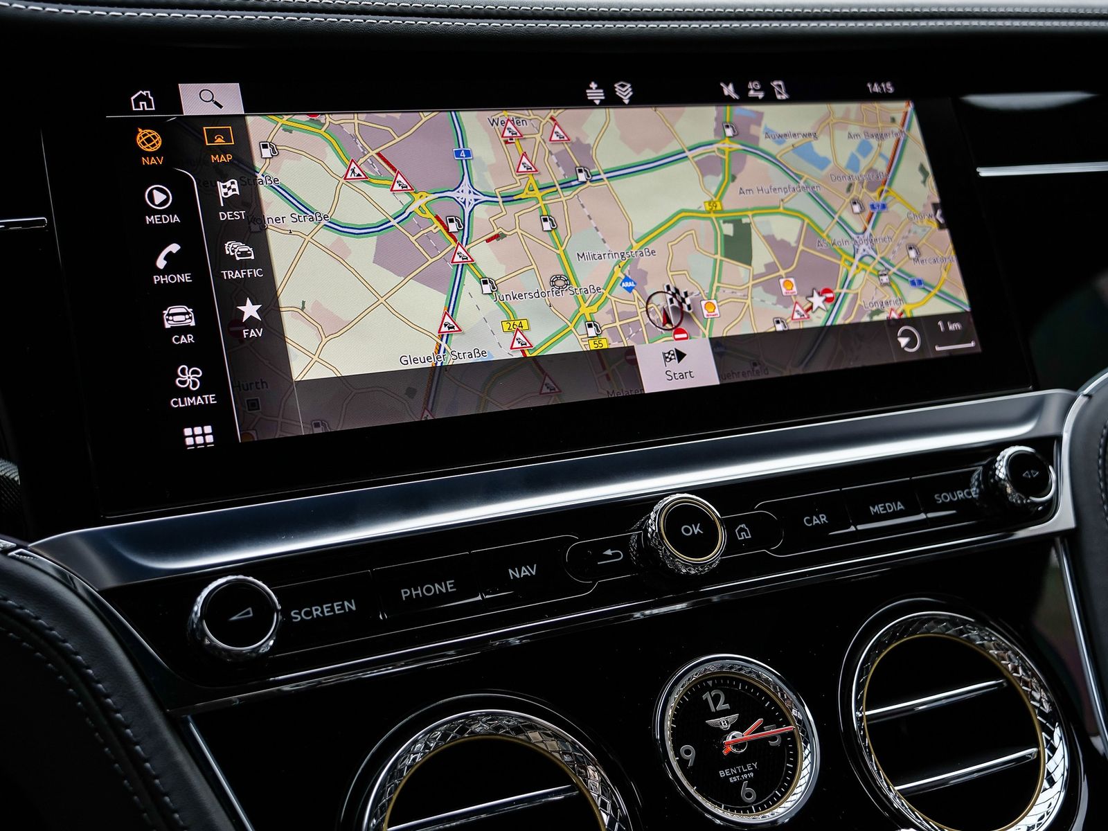 Bentley Continental GT W12 Speed Onyx, Diamond Knurling