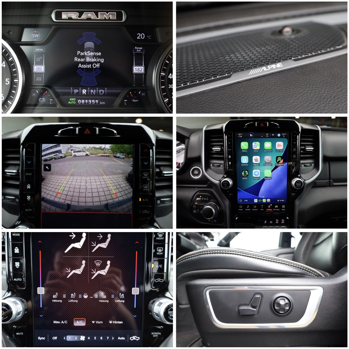 Dodge RAM 5.7 BigHorn LoneStar/Alpine/RFK/4SHZ/LHZ/R20