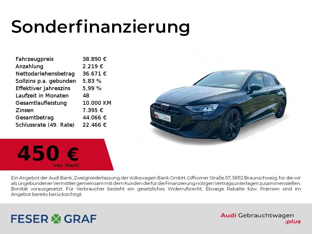Audi A3 Sportback S line 35TFSI S tronic - Samsaru's Car Outlet