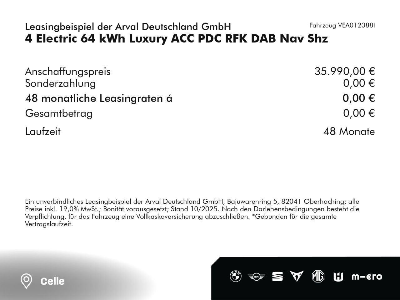 MG 4 Electric 64 kWh Luxury ACC PDC RFK DAB Nav Shz