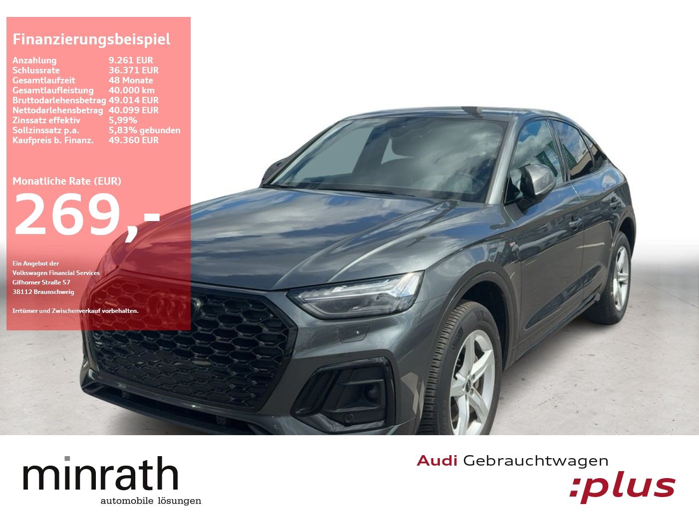 Audi Q5 Sportback 40 TDI Q S-Line MATRIX+APP+DAB+PANO