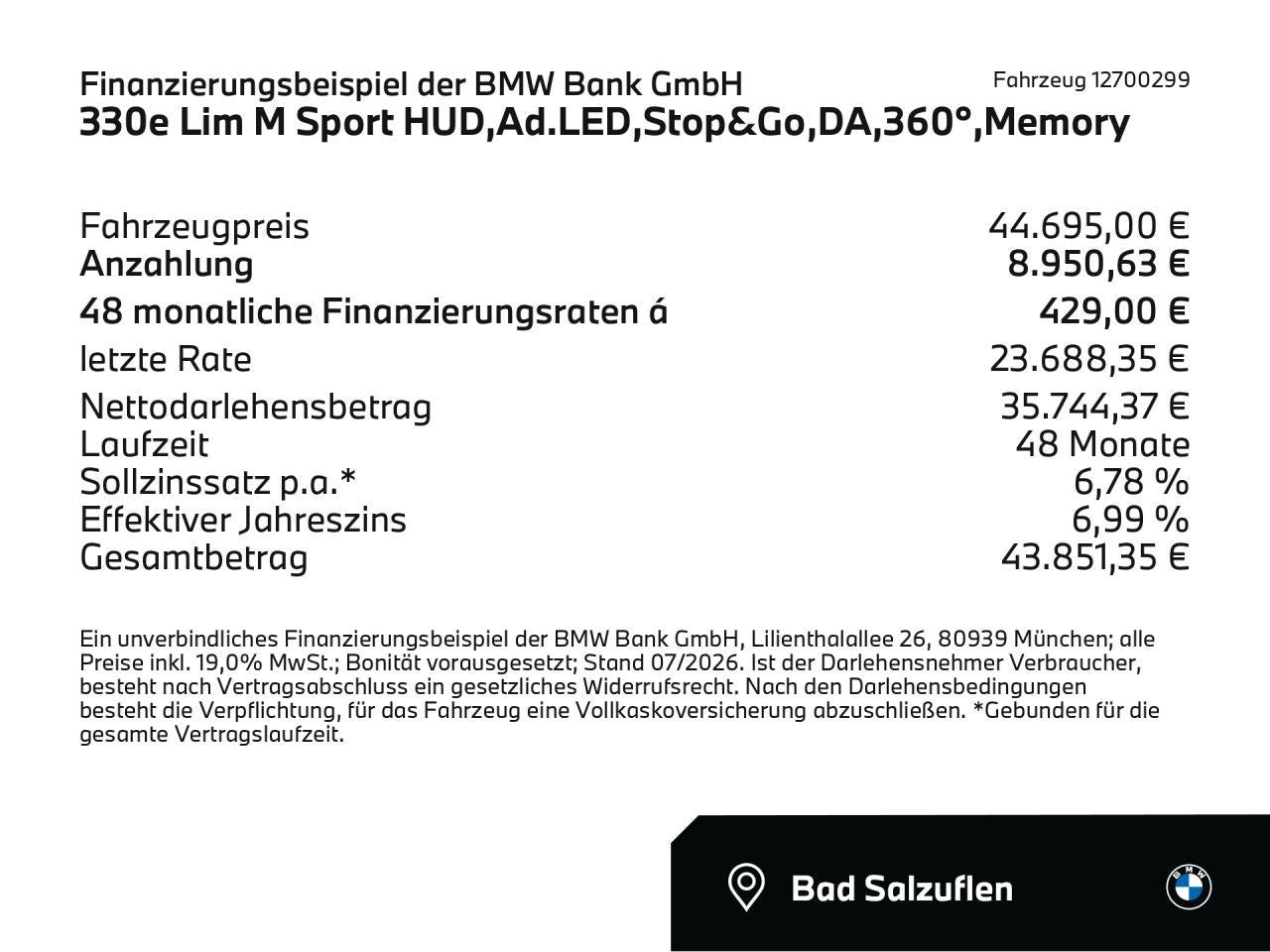 BMW 330e Lim M Sport HUD,Ad.LED,Stop&Go,DA,360° PDC