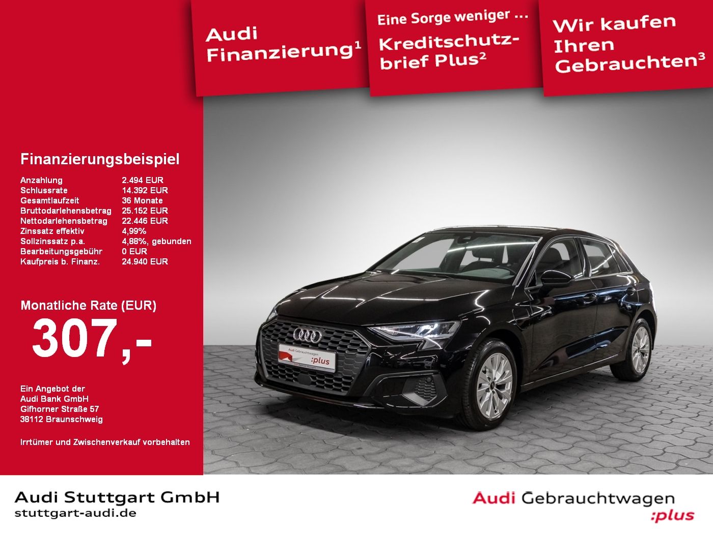 Audi A3 Sportback 40 TFSI e - Samsaru's Car Outlet